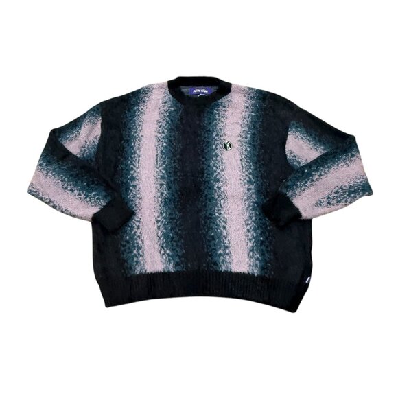 FA World Entertainment F*cking Awesome Fuzzy Knit Sweater Pink Black Medium